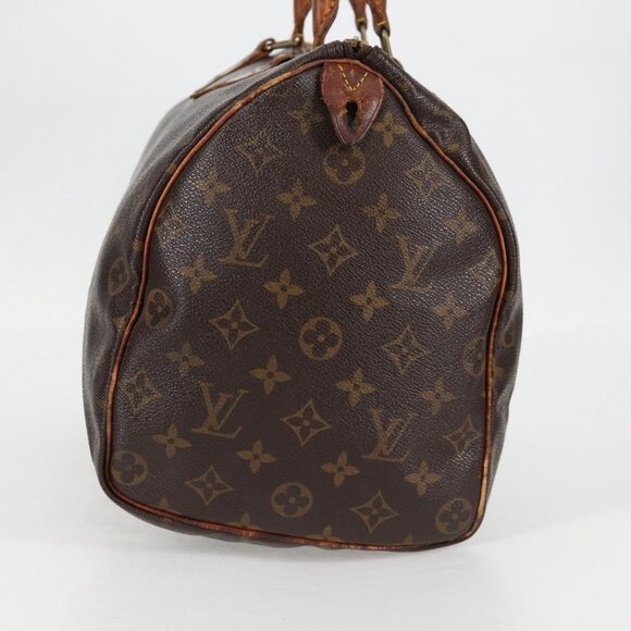LOUIS VUITTON Monogram Speedy 35 Hand Bag - Picture 10 of 15